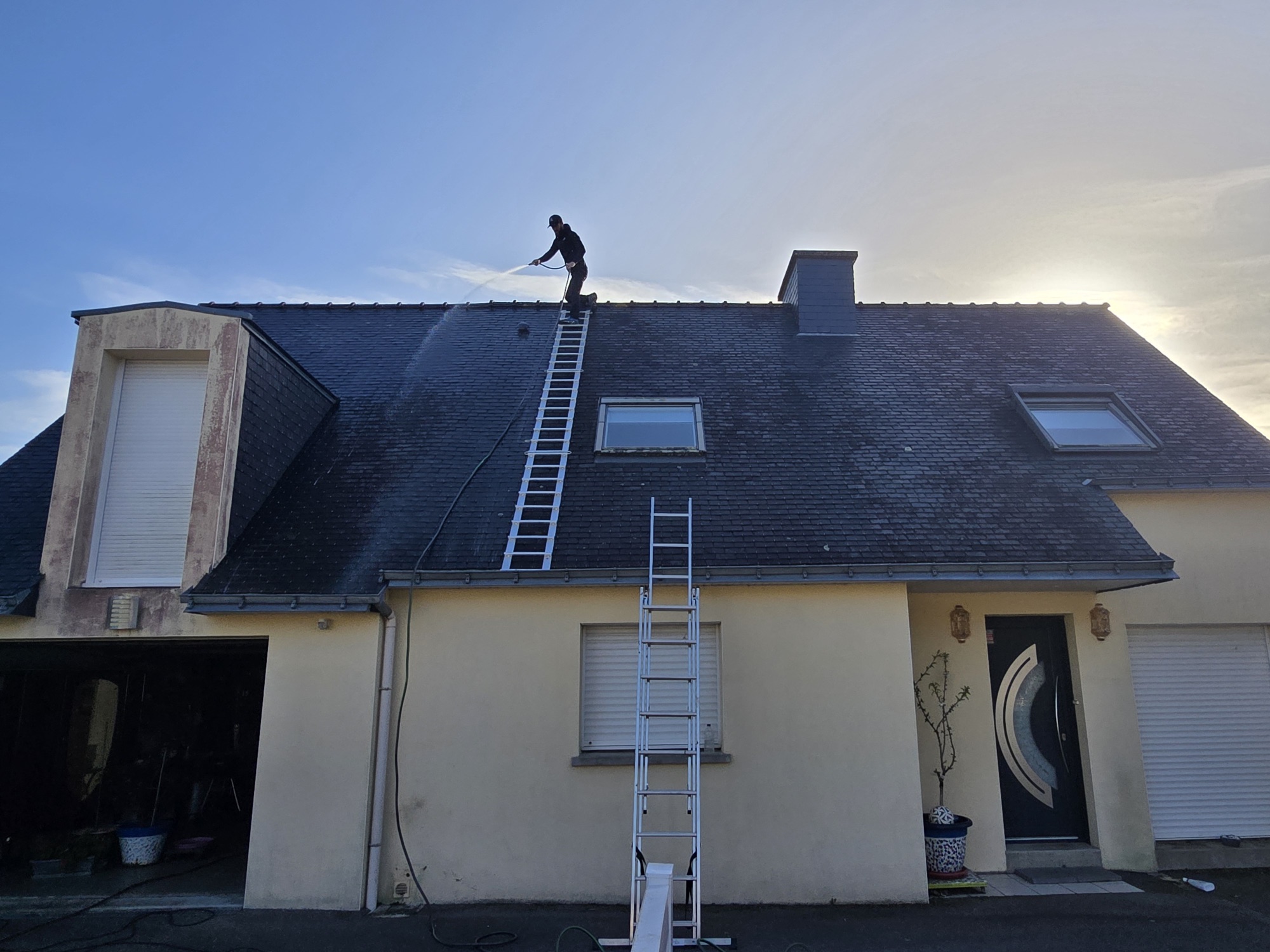 Démoussage de toiture